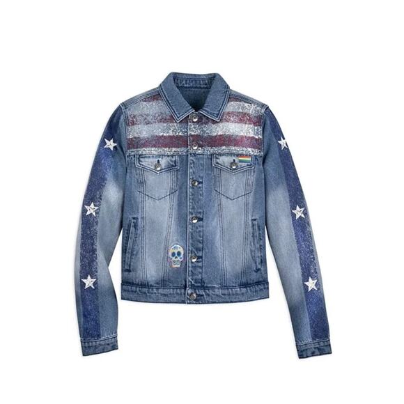 Disney America Chavez Denim Jacket from Marvels Dr Strange MultiUniverse Child L